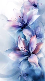 Luminescent Petals Waltz Through Ethereal Space