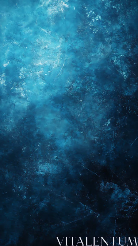 Deep blue abstract texture with layered luminous clouds.