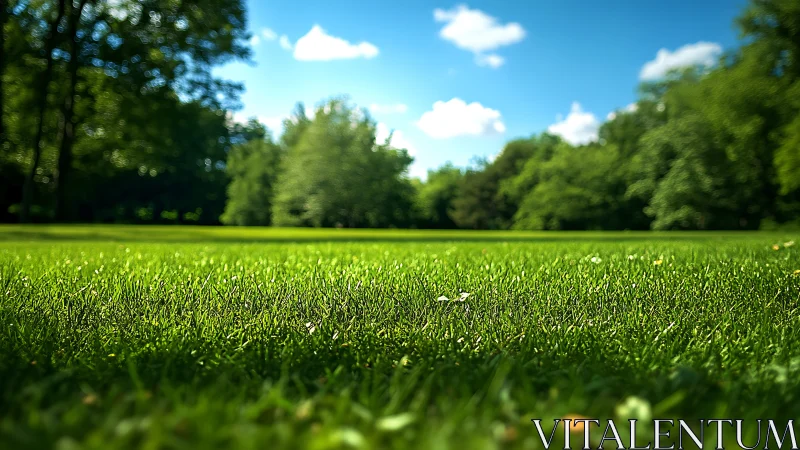 Closeup meadow whispers under a bright midsummer sky