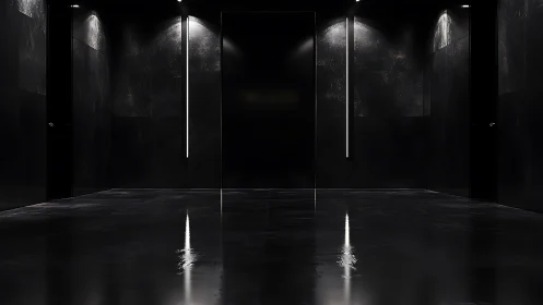 Luminous Convergence: Where Minimalist Architecture Whispers Dark Elegance