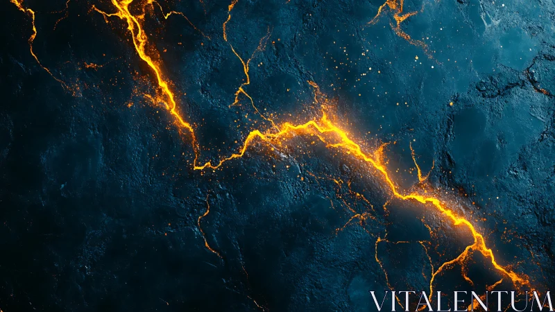 Lightning Veins: Earth's Glowing Energy.