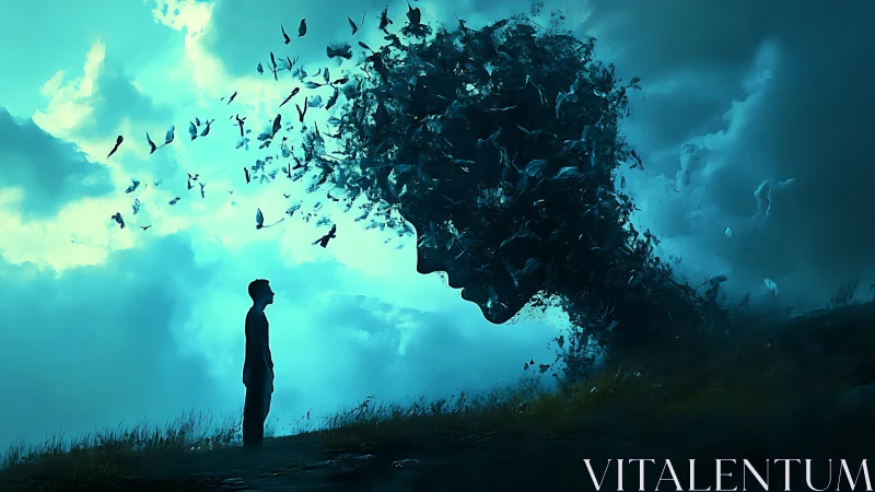 Storm of thoughts rises as a boy meets a swirling sky spirit