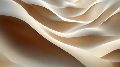 Parametric sandwave ribbons with soft gradient illumination.