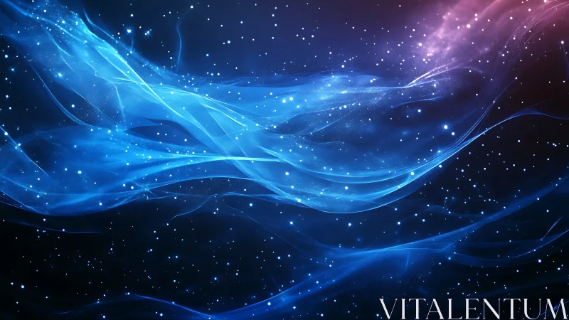 Spectral nebula currents with luminous particle dispersion.