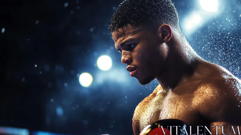 Champion in the Ring: Strength and Determination Shine Bright.