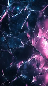 Neon fractures dance across cosmic glass in electric silence.