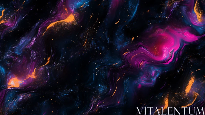 Nebula-inspired digital abstraction with neon swirls.