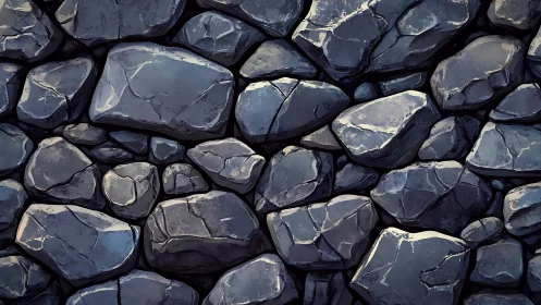 Gentle gray river stones arranged in a calming pattern.