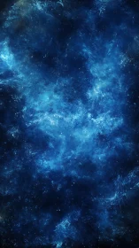 Nebular blue starfield renders diffuse cosmic dust gradients