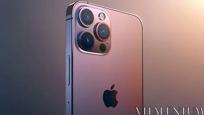 iPhone 13 Pro in Rose Gold with Triple Camera System.