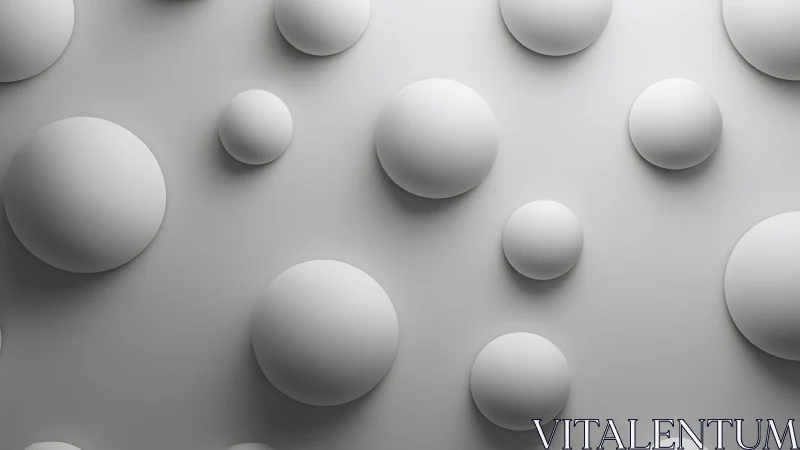 Soft floating spheres bring calm, playful minimal charm.