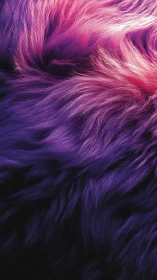 Iridescent magenta violet fur waves under soft studio light.