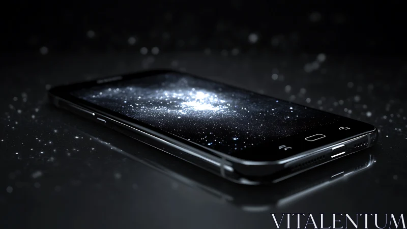 Galaxy in your pocket shimmered across a quiet screen.