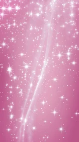 Pink gradient field with dispersed white star-like points.