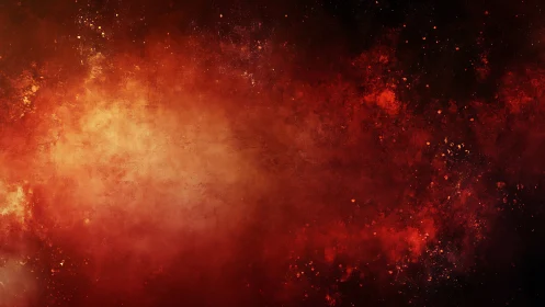 Fiery Energy Burst Against Cosmic Darkness.