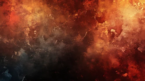 Fiery Dreams: Warm Textures Meet Bold Expression.