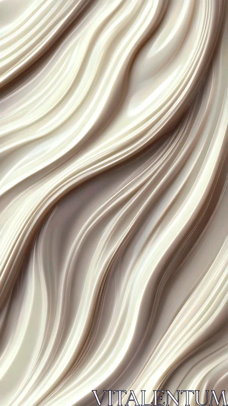 Pearlescent fluid ridges with glossy sculpted surface waves