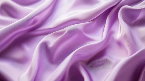 Purple and white fabric waves with textured surface.