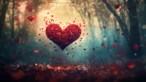A Heart of Love Blooms in Enchanted Woods