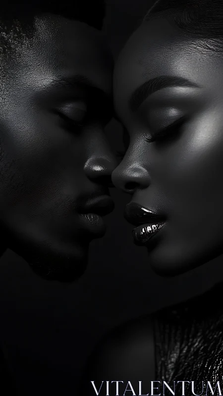 Intimate Connection in Monochrome.