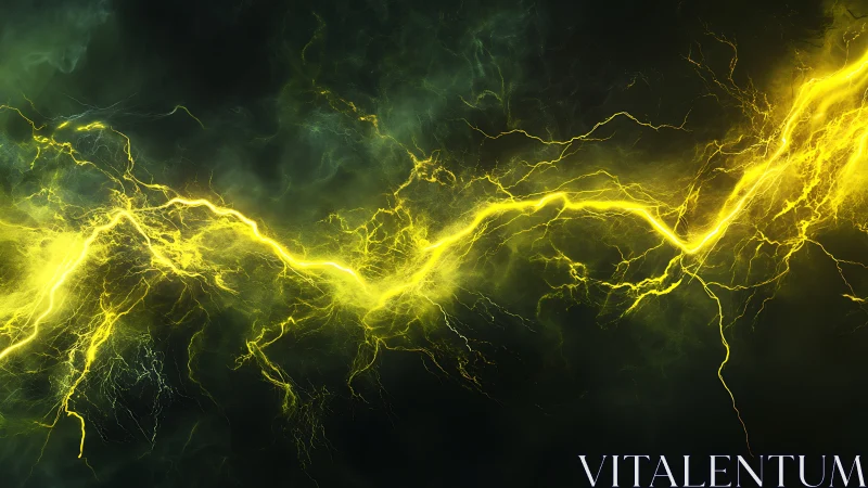 Electric storm energy arcs glow through a smoky void.