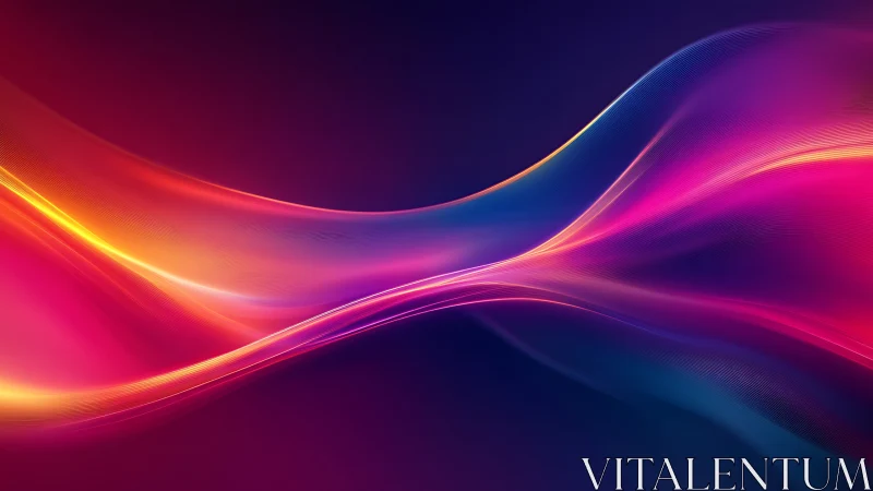 Neon river of light weaving through a deep cosmic dusk.