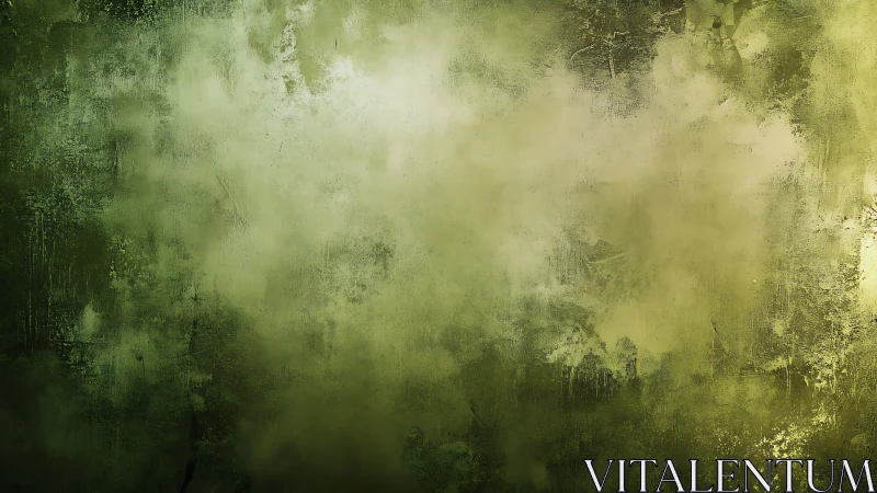 Misted green grunge texture under diffuse ambient light.