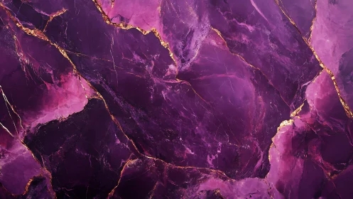 Purple marble slab with gold mineral veining pattern.