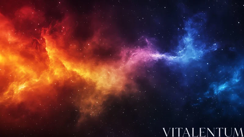 Bipolar nebula stream unites warm and cool spectral regions