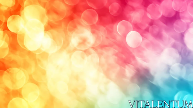 Chromatic bokeh gradient with soft luminous circles overlayed.