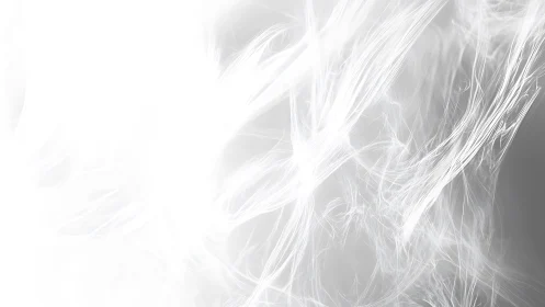 Ethereal White Abstract Light Streaks on Soft Gradient Background.