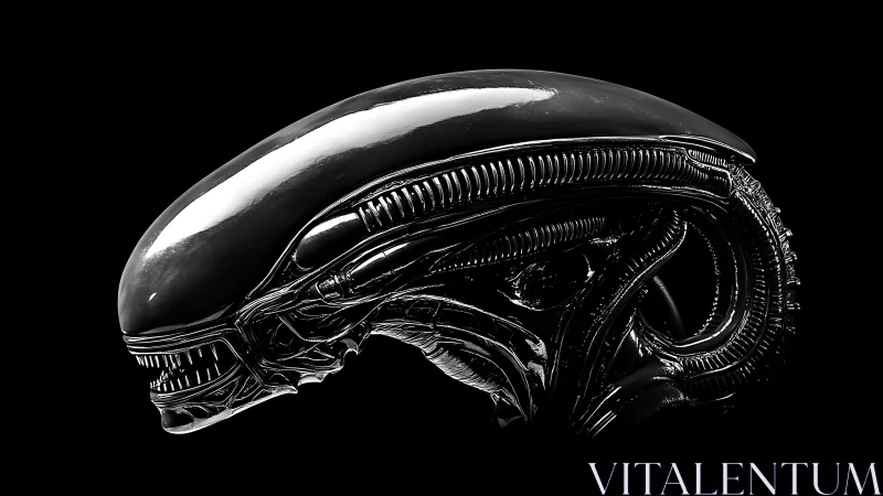 Sleek cosmic creature profile in glossy midnight chrome.