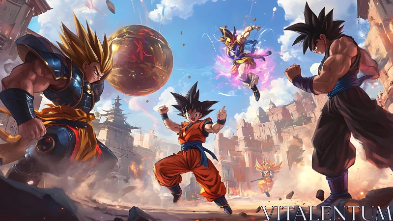 Saiyan echoes collide as a shattered city becomes their arena