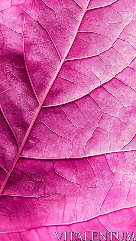 Pink leaf macro veins with vibrant cellular texture.
