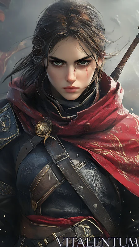 Armored ranger portrait emphasizes textured leather, steel and cloth rendering