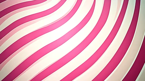 Candy stripes bend space into soft pink digital waves