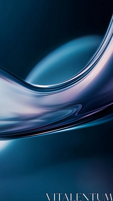 Curved glass arc over soft cyan and midnight gradient field.