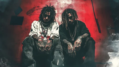 Two tattooed friends share a gritty, powerful urban moment