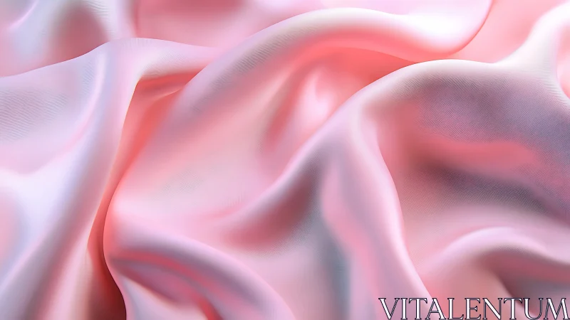 Soft pink satin folds capture luminous flowing texture.