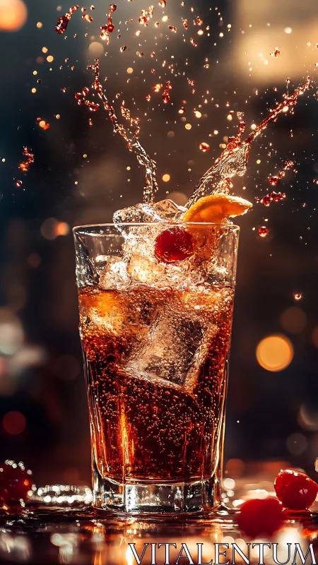 Crimson Splash Explosion: Liquid Drama Captured Mid-Burst