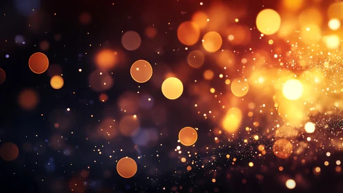 Defocused luminous bokeh field with warm spectral gradients.