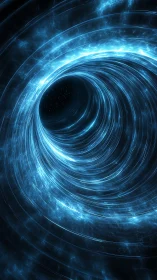 Starlit quantum vortex swirling into electric midnight.