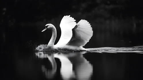 A Swan's Dance of Grace and Light.