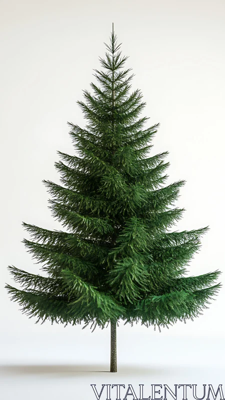 Evergreen geometry quietly builds a perfect winter ladder