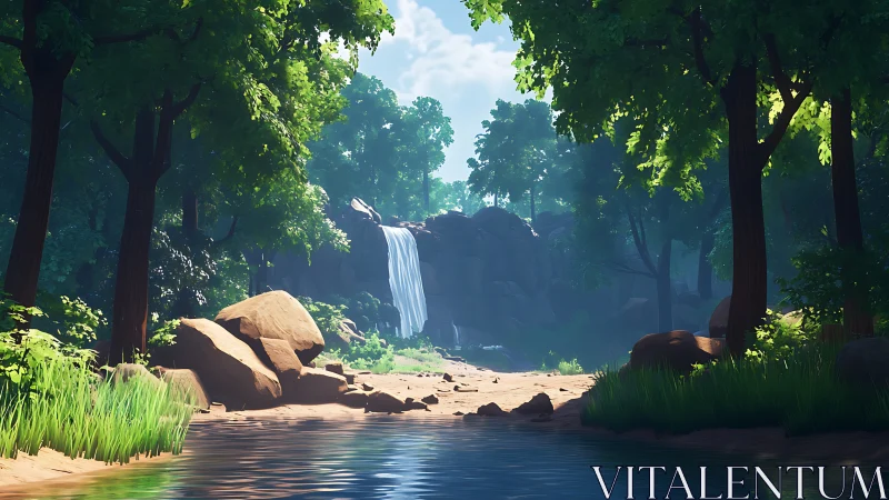 Enchanted Forest Waterfall Sanctuary.