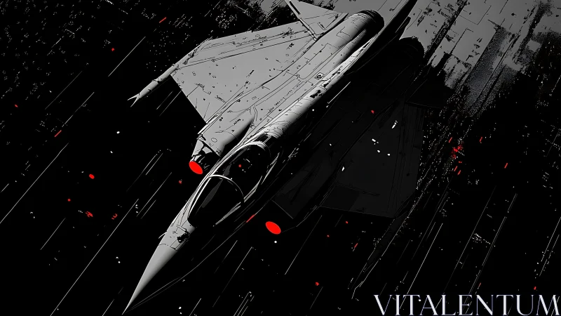 Nightstrike interceptor knifes through neon-scarred void skies.