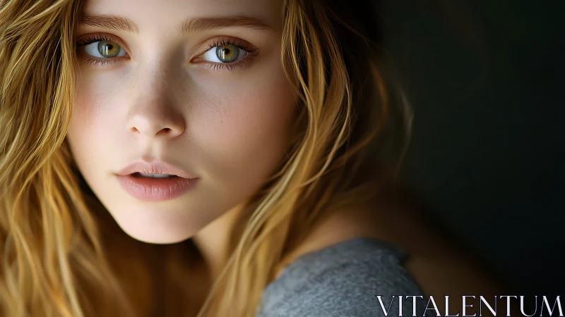 Close-up portrait shows detailed facial rendering in profile