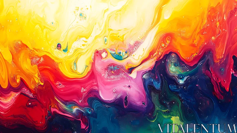 Chromodynamic pigment currents in high-saturation liquid flow.