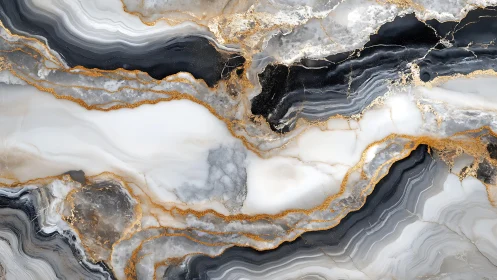 Elegant abstract marble texture with gold veins in modern style.