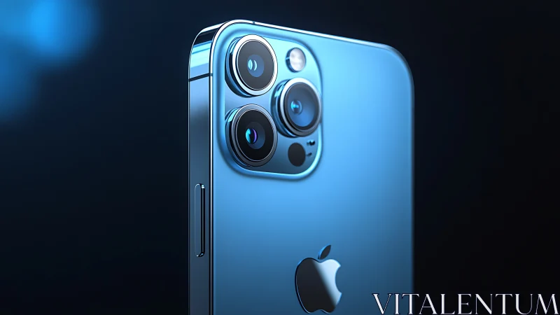 iPhone 12 Pro Blue Smartphone with Dual Lens Camera System